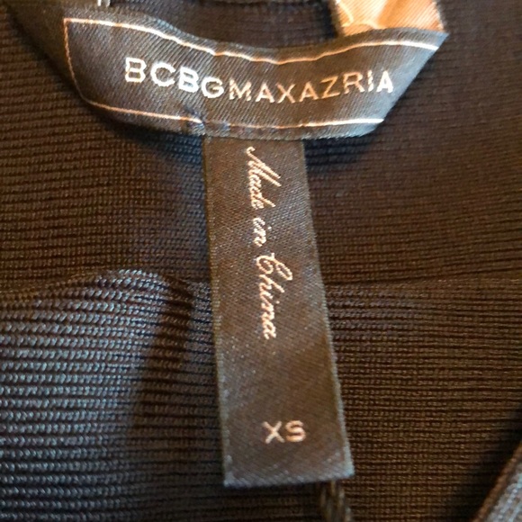 SOLD BCBG BCBGMAXAZRIA Ingrid Black A-Line Skirt - Picture 6 of 8